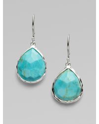 Ippolita | Blue Turquoise & Sterling Silver Teardrop Earrings | Lyst