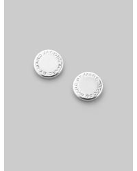 Marc By Marc Jacobs | Metallic Logo Disc Studs | Lyst