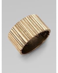 Oscar de la Renta | Metallic Russian Gold Cuff Bracelet | Lyst