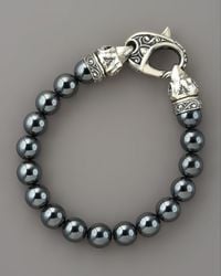 Stephen Webster | Metallic Ravens Head Bead Bracelet for Men | Lyst
