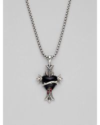 Stephen Webster | Metallic Black Onyx, Garnet & Sterling Silver Necklace for Men | Lyst