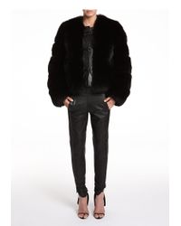 Alexander Wang | Black Fur Puffer Jacket | Lyst