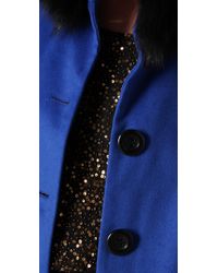 longo olivia collar fur alice coat