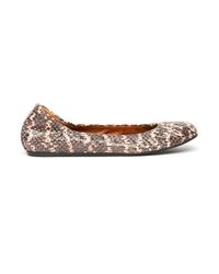 Lanvin | Multicolor Snake Ballet Flat | Lyst