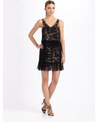 BCBGMAXAZRIA | Black Gilly Two-tiered Dress | Lyst