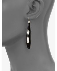 Ippolita | Black High Gloss Resin Mother-of-pearl Drop Earrings | Lyst