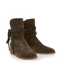 Tila March | Green Wedge Polaire Boots | Lyst