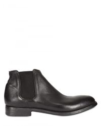 Alberto Fasciani | Black Buffalo Leather Chelsea Low Boots for Men | Lyst
