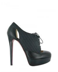 Christian Louboutin | Black 140 Mm Gilet Pin Stripes Lace-up Shoes | Lyst