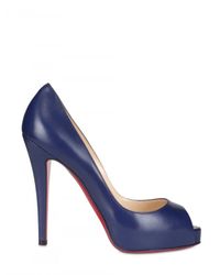 Christian Louboutin | Blue 120mm Very Prive Kid Pumps | Lyst