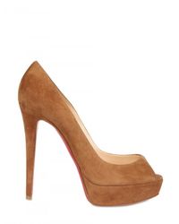 Christian Louboutin | Natural 140mm Banana Suede Pumps | Lyst