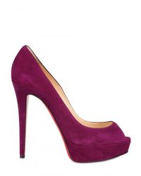 Christian Louboutin | Purple 140mm Banana Suede Pumps | Lyst