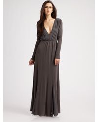 Alice + Olivia | Gray Theron Long Sleeve Maxi Dress | Lyst
