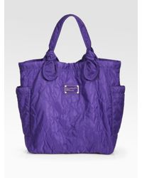 Marc By Marc Jacobs | Purple Pretty Nylon Medium Tate Tote Bag | Lyst