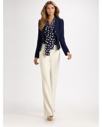 St. John | Blue Hemp-knit Jacket | Lyst