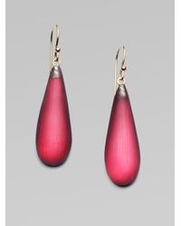 Alexis Bittar | Pink Lucite Raindrop Earrings/mauve Rose | Lyst