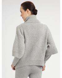 Donna Karan | Black Boiled Cashmere Layered Jacket | Lyst