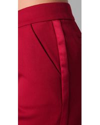tuxedo trousers with satin stripe