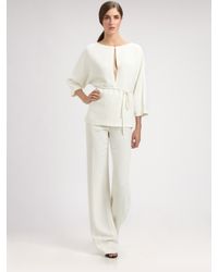 Valentino | White Silk Tunic | Lyst