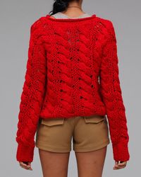 Aryn K. | Red Scarlet Sweater | Lyst