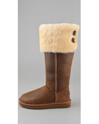 ugg over the knee bailey button chestnut
