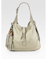 Gucci | New Jackie Medium Metallic Leather Bag | Lyst