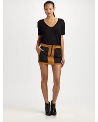 Alexander Wang | Black Utility Miniskirt | Lyst