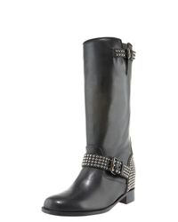 louboutin moto boots