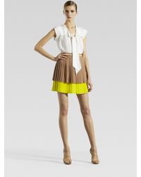 Gucci | White Silk Tie Blouse | Lyst