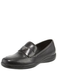 Prada | Black Classic Logo Loafer | Lyst
