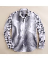 J.Crew | Blue Washed Thomas Mason® Fabric Point-collar Slim-fit Shirt in Open Tattersall for Men | Lyst