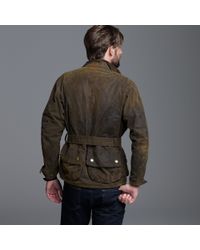 barbour 75th anniversary distressed international jacket