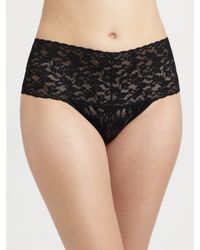 Hanky Panky | Black Signature Lace Plus-size Retro Thong | Lyst
