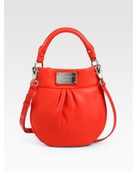 Marc By Marc Jacobs | Red Classic Q Mini Hillier Hobo Bag | Lyst