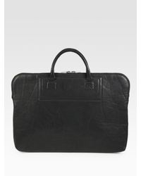 Rick Owens | Black Leather Briefcase | Lyst