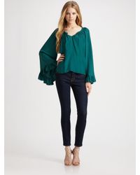 The Addison Story | Green Bell Sleeve Top | Lyst