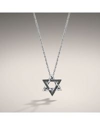 John Hardy | Black Star Of David Pendant On Whisper Chain Necklace | Lyst