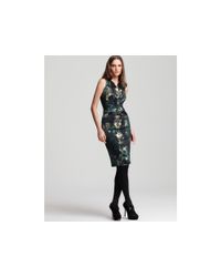Elie Tahari | Black Silk Charmeuse Dorris Dress | Lyst
