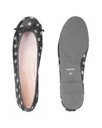 Pretty Ballerinas | Black Polkadot Pony-Hair Ballerina Shoes | Lyst