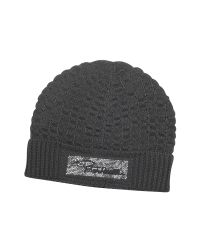 Roberto Cavalli | Black Crystal Signature Wool Cap | Lyst