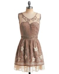 Old-Fashioned Brown Dress