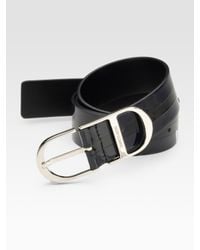 Dior Homme | Blue Patent-trim Leather Belt for Men | Lyst