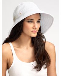 Eric Javits | White Terry Sun-blocker Hat | Lyst
