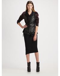 Haider Ackermann | Black Leather Wrap Jacket | Lyst