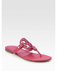 Tory Burch | Pink Flat Sandals | Lyst