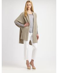 Eileen Fisher | Gray Supersoft Yak/Wool Cape | Lyst