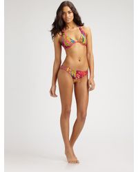 Nanette Lepore | Multicolor Polynesian Paradise Bikini Top | Lyst