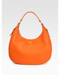 Prada | Orange Shoulder Bag | Lyst