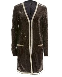 Rachel Zoe | Black Linda Long Sequin Jacket | Lyst