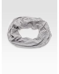 Eileen Fisher | Gray Whisper Silk Infinity Scarf | Lyst